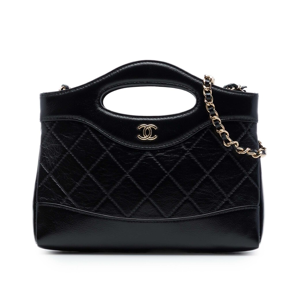 Pre-Loved Chanel Nano Quilted Glazed Calfskin 31 Shopping Bag